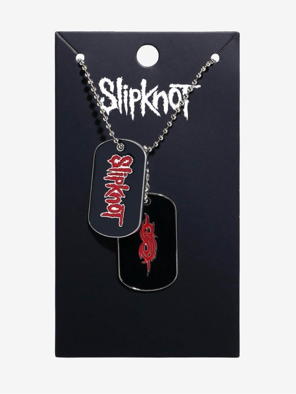 Slipknot Red Logo Dog Tag Necklace